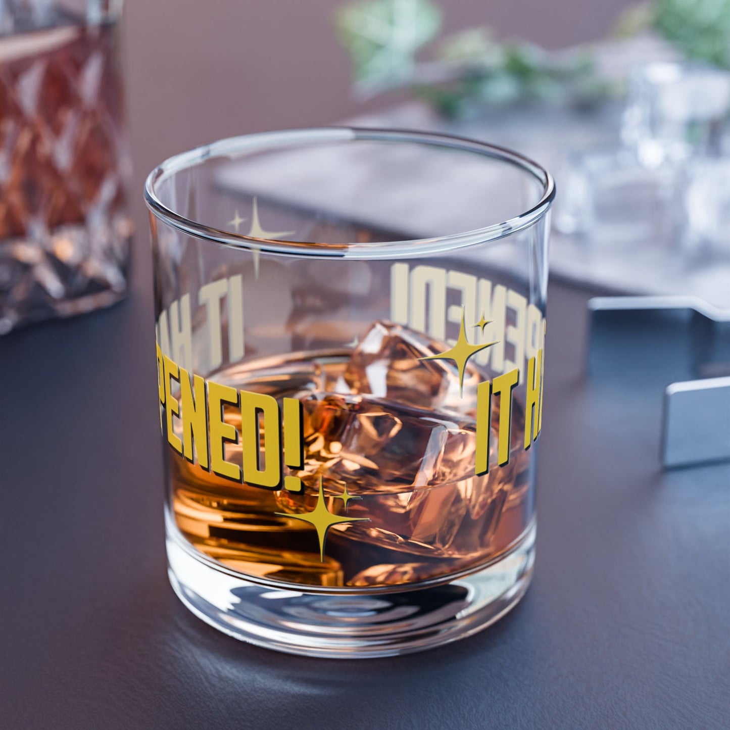 "It Happened!" Rocks Glass, 10oz