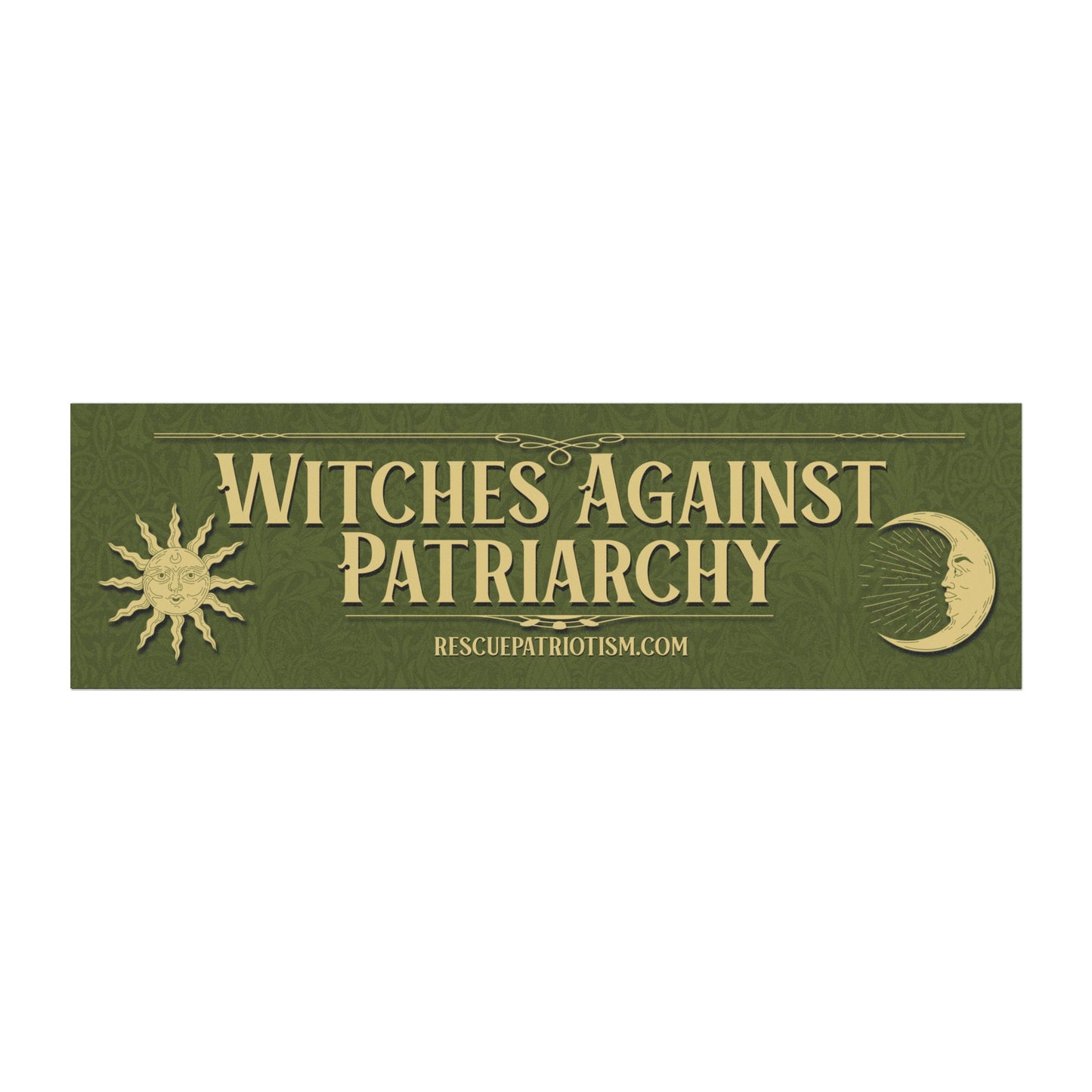 "Witches Against Patriarchy" 10"x3" Bumper Magnet