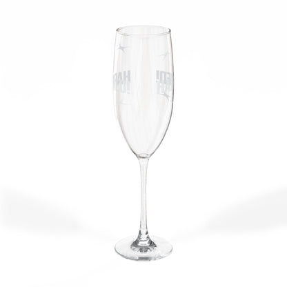 "It Happened!" Engraved Champagne Glass, 8oz (INCLUDES ONE GLASS ONLY)