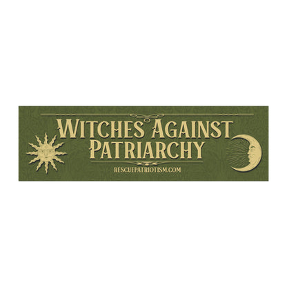 "Witches Against Patriarchy" 10"x3" Bumper Magnet