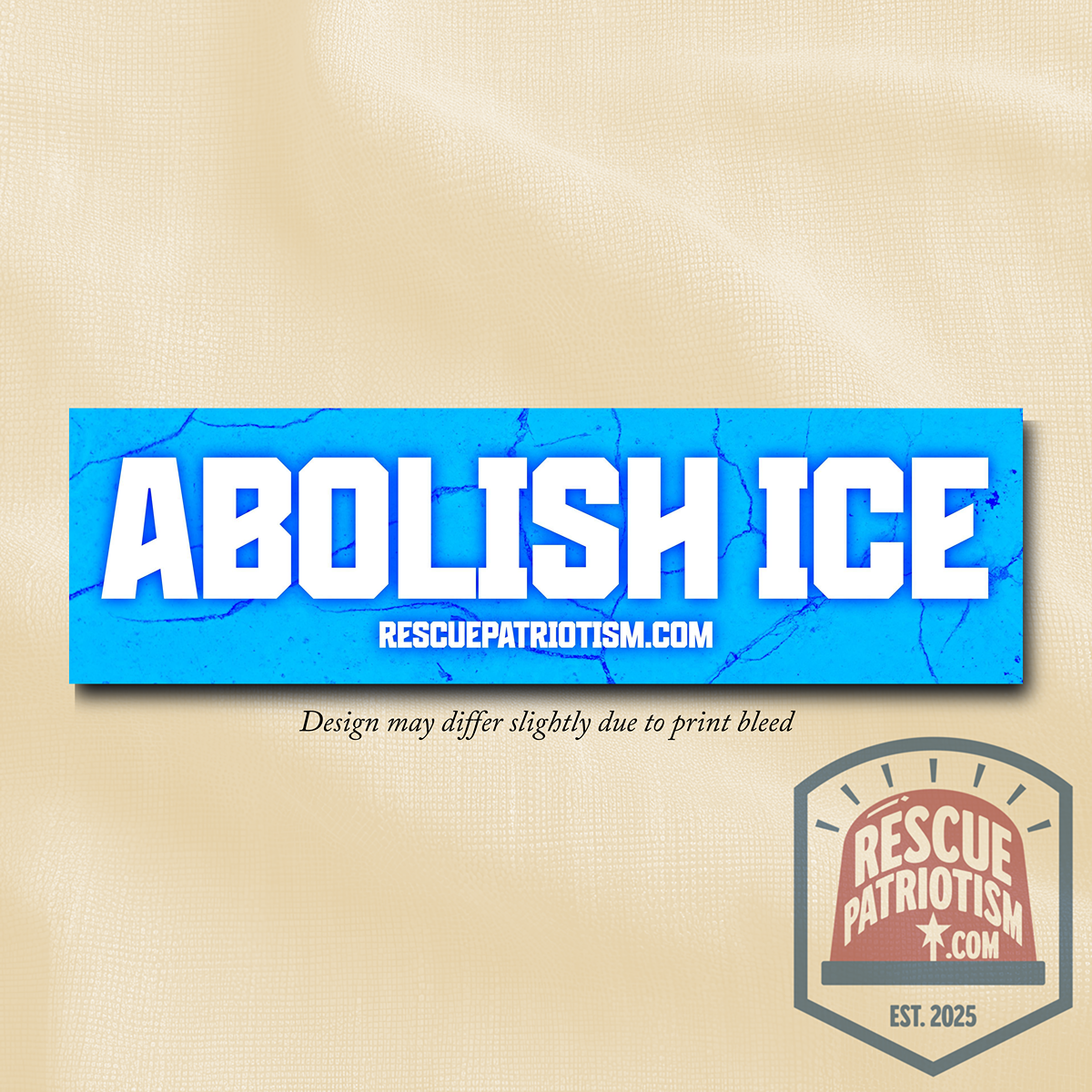 "ABOLISH ICE" 11"x3" Bumper Sticker