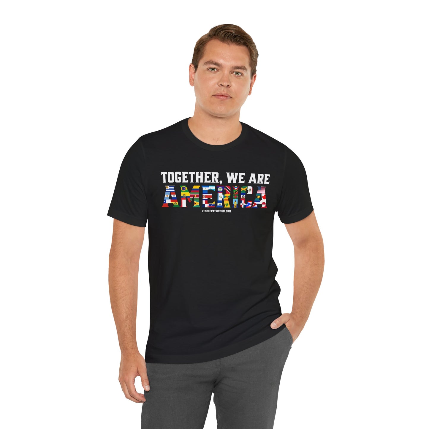 "Together, We Are America" Unisex Jersey Short Sleeve Tee