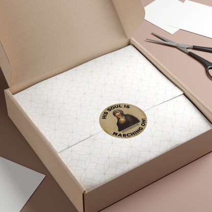 John Brown "His Soul is Marching On!" 3" or 5" Round Vinyl Sticker