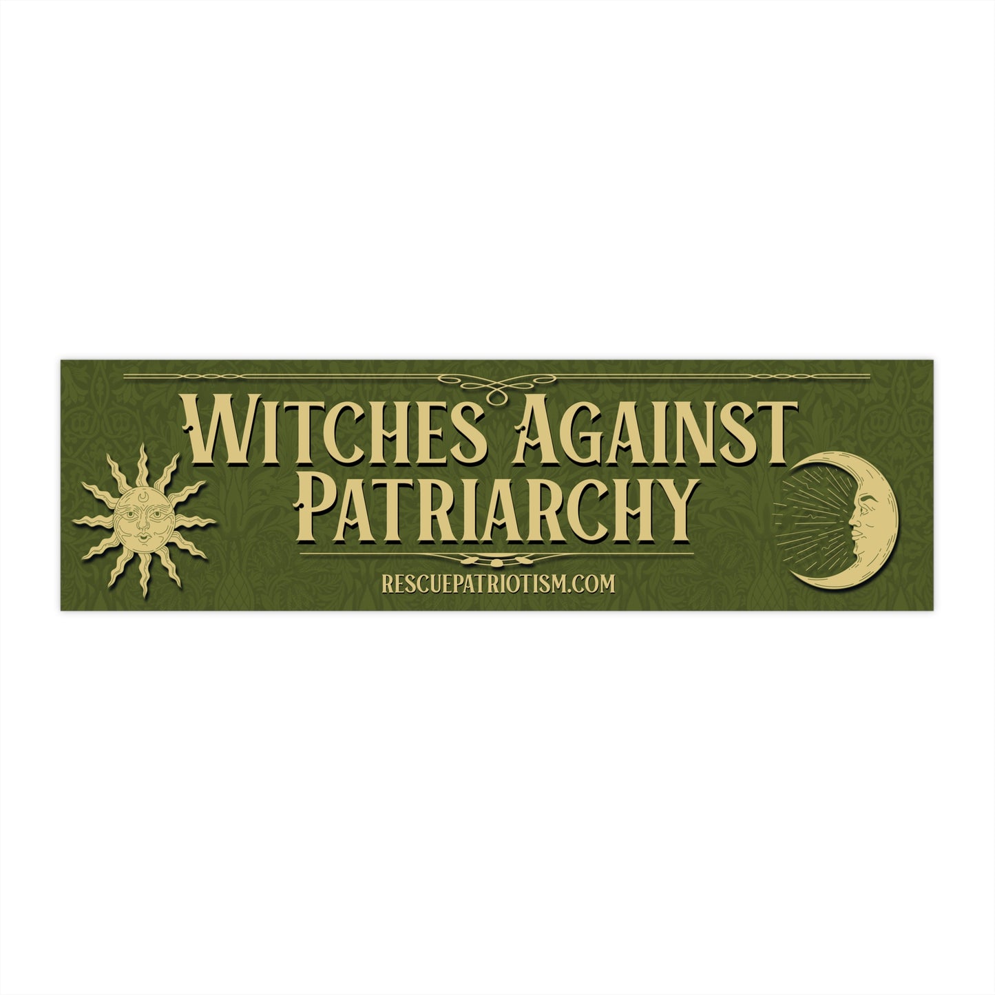 "Witches Against Patriarchy" 11"x3" Bumper Sticker