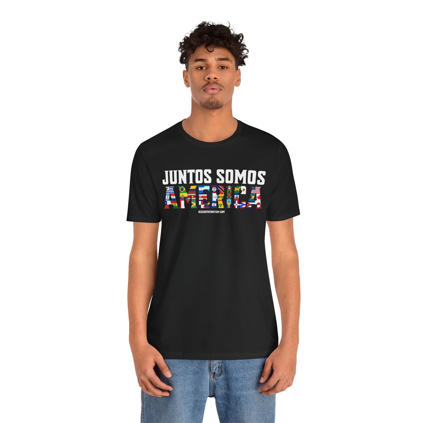 "Juntos Somos America" Unisex Jersey Short Sleeve Tee