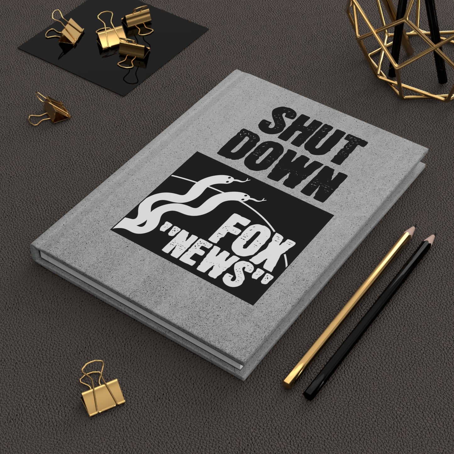 "Shut Down Fox 'News'" 5.75"x8" Hardcover Matte Journal