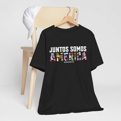 "Juntos Somos America" Unisex Jersey Short Sleeve Tee